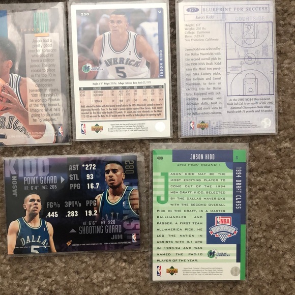 Jason Kidd Dallas Mavericks Basketball Card Lot - Picture 16 of 16